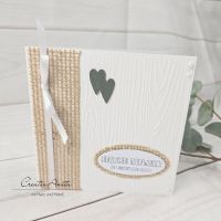 Glückwunschkarte Standesamtliche Hochzeit -Rustikal-